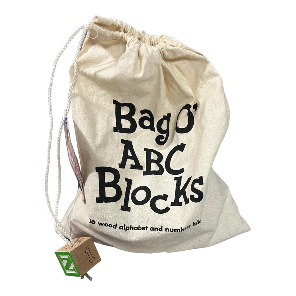 Ryan’s Room Bag Of Blocks ABC’s Numbers & Pictures 36 Blocks In All